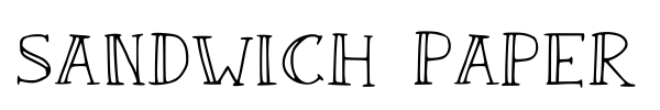 Sandwich Paper font preview
